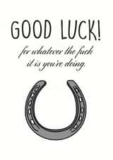 good luck Good Luck Card 9331 created by Peabody Studio
