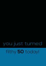 50 Male Birthday Card 30811 created by Rabal