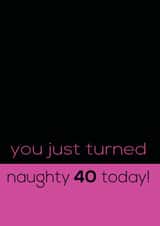 40 Female Birthday Card 30812 created by Rabal