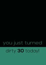 30 Male Birthday Card 30813 created by Rabal