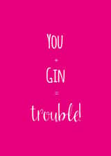 funny gin Birthday Card 26860 created by Caryl Halstead