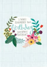 facebook happy Birthday Card 4249 created by Claire Lefevre