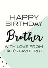 brother favourite Birthday Card 31476 created by Oh So Serendipity