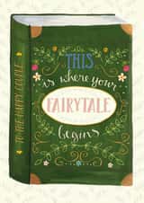 Fairy tale wedding book created by Claire Lefevre