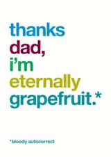 dad thanks Father's Day Card 9419 created by Wordplay Design