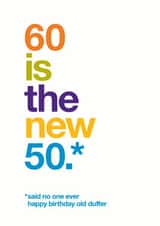 60 funny Birthday Card 9427 created by Wordplay Design