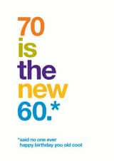 70 funny Birthday Card 9432 created by Wordplay Design