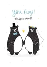 Black bear wedding created by Abbie Imagine
