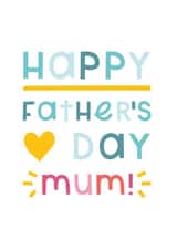 Happy Father's Day Mum Card created by Joanne Hawker