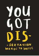 university student Exams Card 1018 created by Lauren Goodland