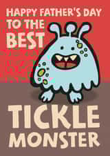 Tickle monster Father's Day card created by Poppy Lane
