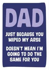 Wipe your own Father's Day card created by Dean Morris Cards