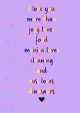 Girlfriend Boyfriend Anniversary Card 31739 created by Hannah-Leigh Cards