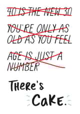 40th birthday Birthday Card 7563 created by Chelsey Adams