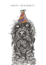 pointer dog Birthday Card 9205 created by Harriet Lowther