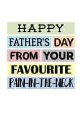 Funny Father's Day Card For Dad - Cheeky Unique Father's Day Card created by SixElevenCreations