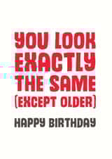 Adult Typographic Birthday Card 8971 created by Mostly Beautiful