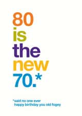 80 funny Birthday Card 9434 created by Wordplay Design