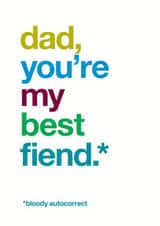dad best Father's Day Card 31858 created by Wordplay Design