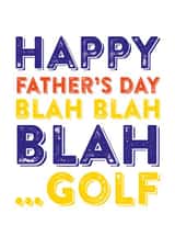 blah golf Father's Day Card 3523 created by Do You Punctuate?