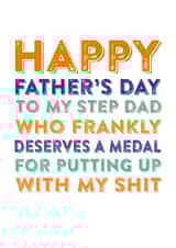 Stepdad Father's Day card created by Do You Punctuate?