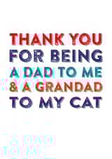 cat Dad Father's Day Card 3524 created by Do You Punctuate?