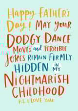 happy dodgy Father's Day Card 28560 created by Lucy Maggie Designs