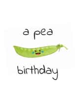 pea vegetable Birthday Card 29776 created by Sunnyside Design