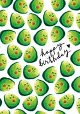 avocado cute Birthday Card 4932 created by Odd Socks