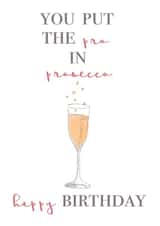Classic Birthday Card - For Her - Prosecco created by House of Hope