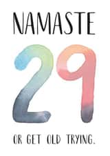funny namaste Birthday Card 7567 created by Chelsey Adams