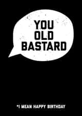 NSFW Birthday Card - Bastard created by Filthy Sentiments