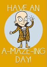 Richard O'Brien Crystal Maze Celebration Card created by Tom Sparke