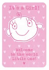 New Girl New Baby Card 6181 created by Bird Blue Creative