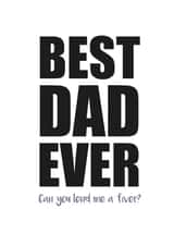 best dad Father's Day Card 31331 created by Duckduckle Design
