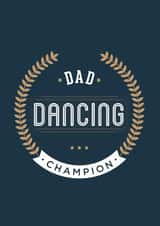 dad dancing Father's Day Card 31646 created by Lovely Cuppa