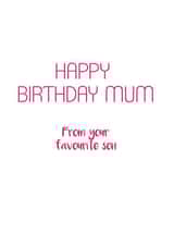 mum favourite Birthday Card 9618 created by Victoria Keown