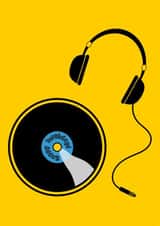 Headphones Birthday Cards created by Flaming Imp