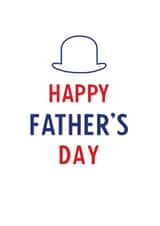 british hat Father's Day Card 31890 created by Simple Sheep Design