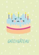 illustration funny Birthday Card 9774 created by Miümi Cat