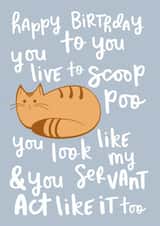 funny song Birthday Card 9782 created by Miümi Cat