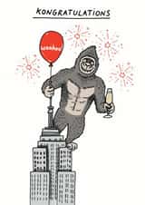 celebration cartoon Congratulations Card 9518 created by Cardinky