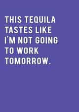 tequila booze Birthday Card 6566 created by Redback Cards