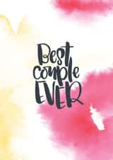 Tie die effect 'Best couple ever' - wedding/engagement/anniversary created by Paper Pipit