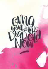 funny omg Birthday Card 32188 created by Paper Pipit