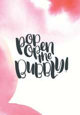 Pop open the bubbly - Fun celebration card created by Paper Pipit