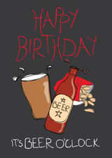 red grey Birthday Card 9927 created by Sourpuss