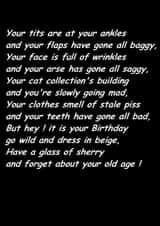 naughty #tits Birthday Card 31320 created by lisa armstrong