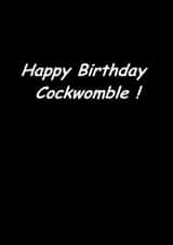 #birthday #rude Card 31323 created by lisa armstrong