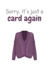 cardigan jumper Birthday Card 29779 created by Sunnyside Design